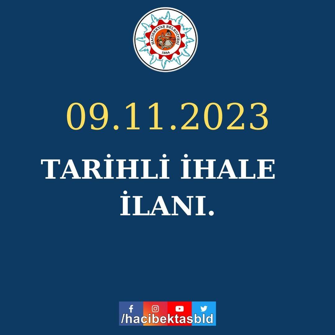 09.11.2023 TARİHLİ İHALE İLANI