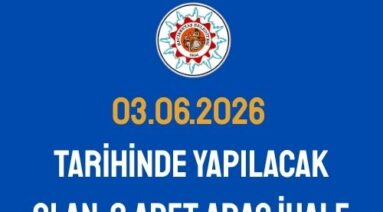 03.06.2026  Tarihinde Yapılacak Olan  3 Adet Araç İhale Şartnamesi.