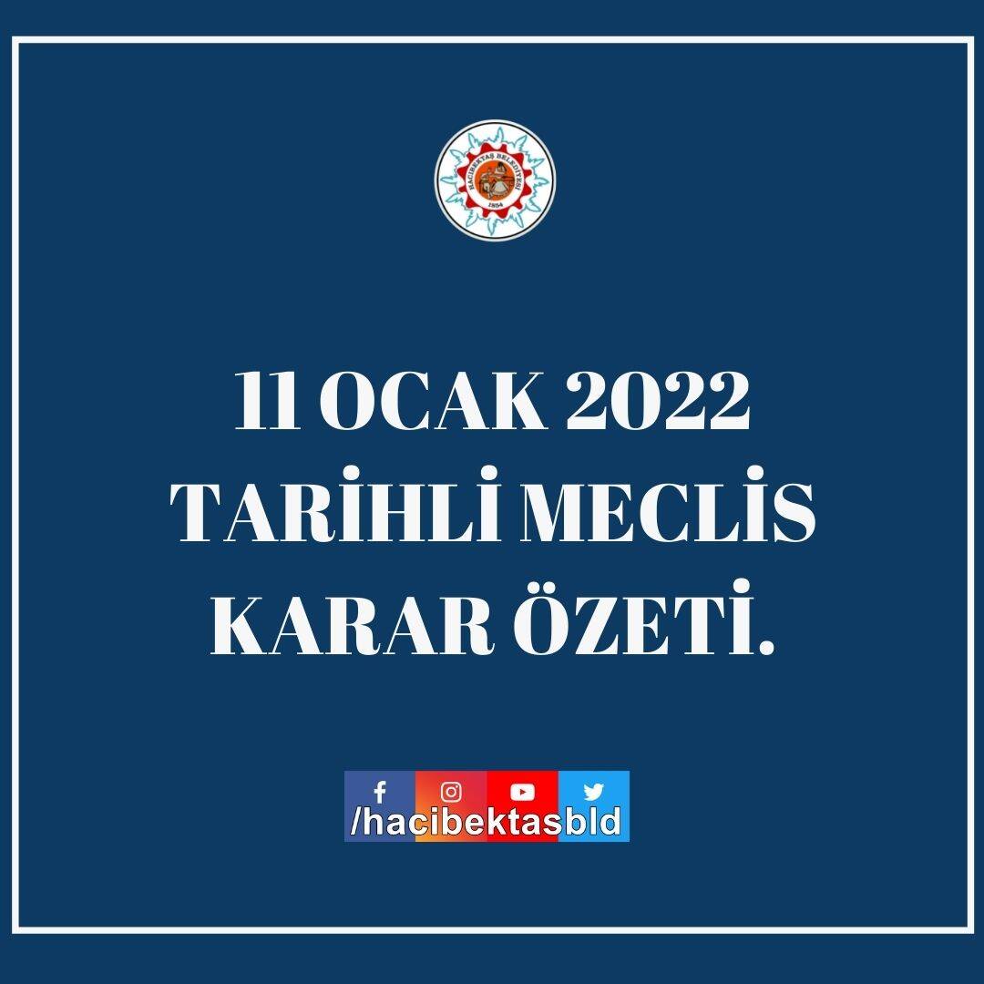 11 Ocak 2022 Tarihli Meclis Karar Özeti