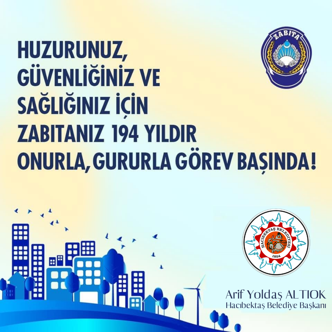 1-7 Eylül Zabıta Haftası Kutlu Olsun.