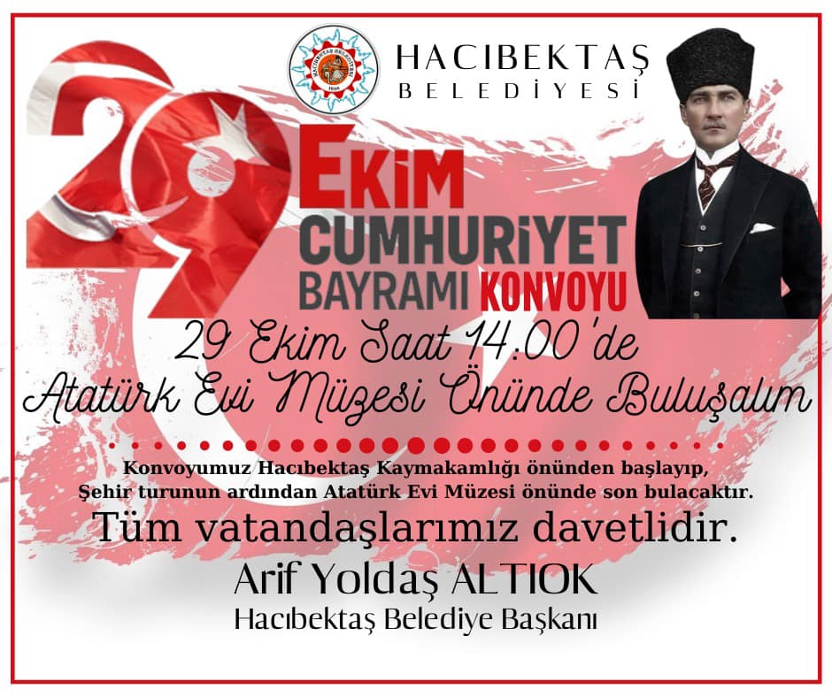 29 EKİM CUMHURİYET KONVOYUNA DAVETLİSİNİZ.