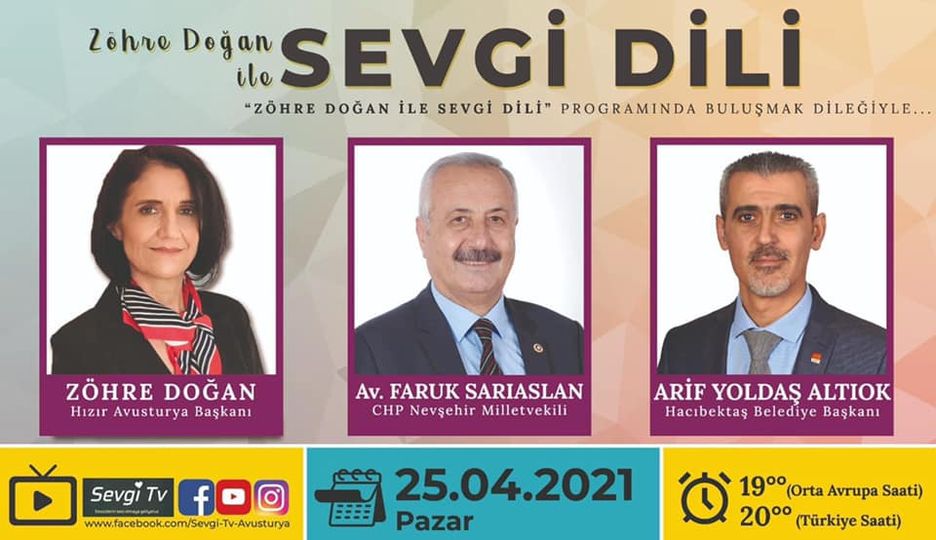 Sevgi Dili Programı Konuğu Başkanımız Arif Yoldaş ALTIOK