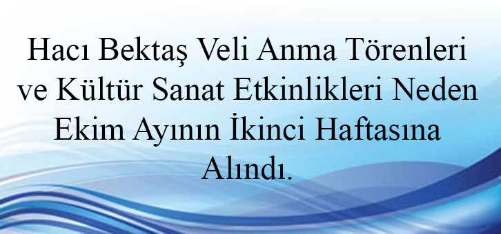 Hacı Bektaş Veli Anma Törenleri