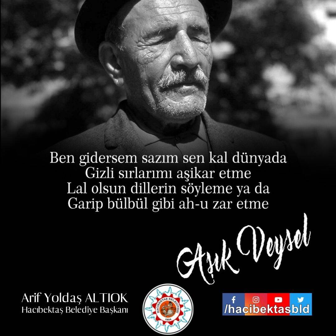 Aşık Veysel Şatıroğlu’nu Saygı ve Rahmetle Anıyoruz.