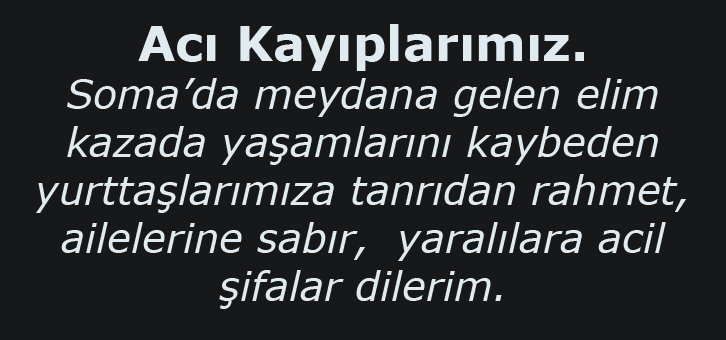 Acı kayıplarımız