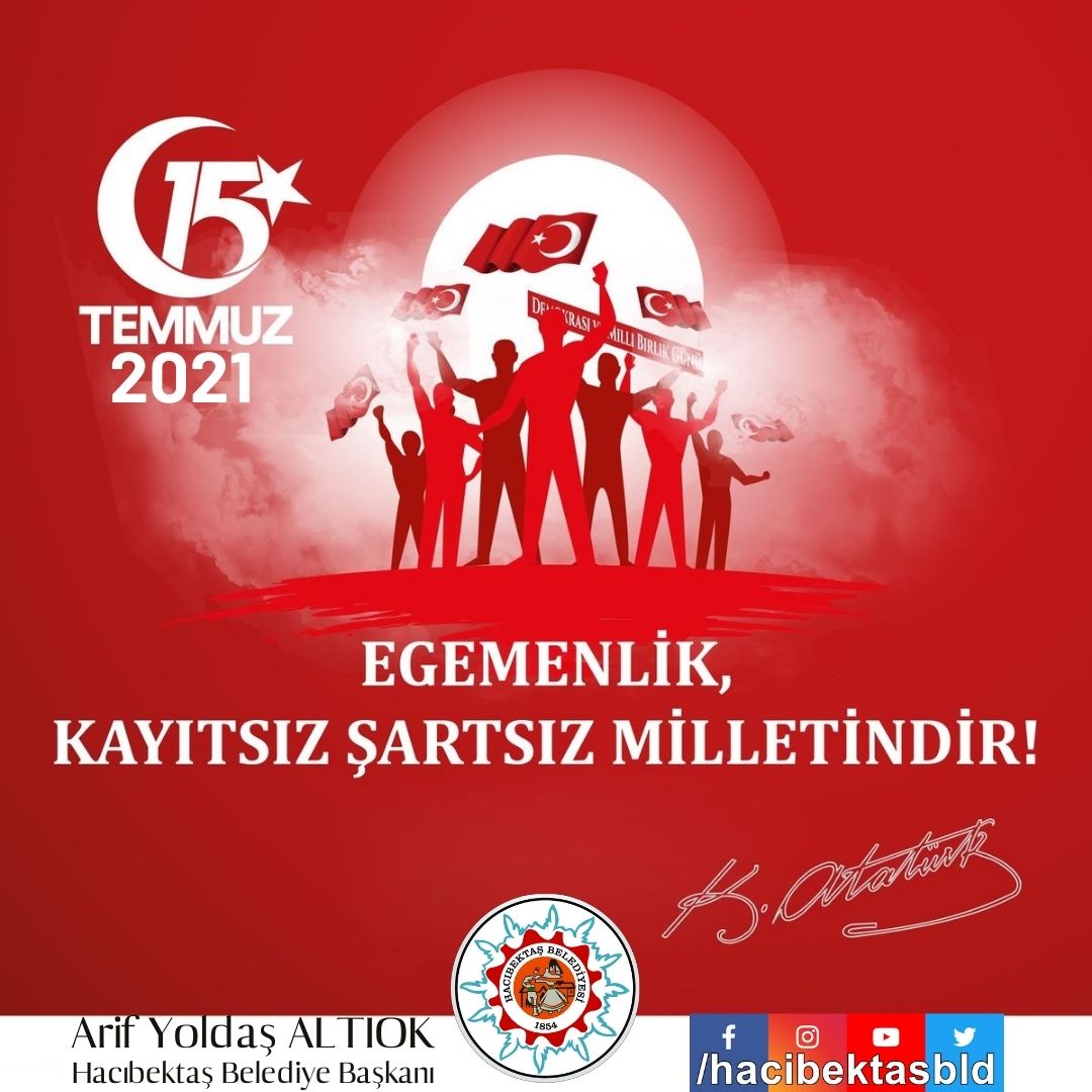 EGEMENLİK KAYITSIZ ŞARTSIZ MİLLETİNDİR!