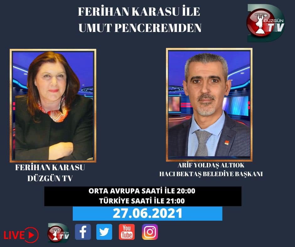 Başkanımız 27 Haziran 2021 Pazar(Yarın) Saat 21:00’da DÜZGÜN TV’de