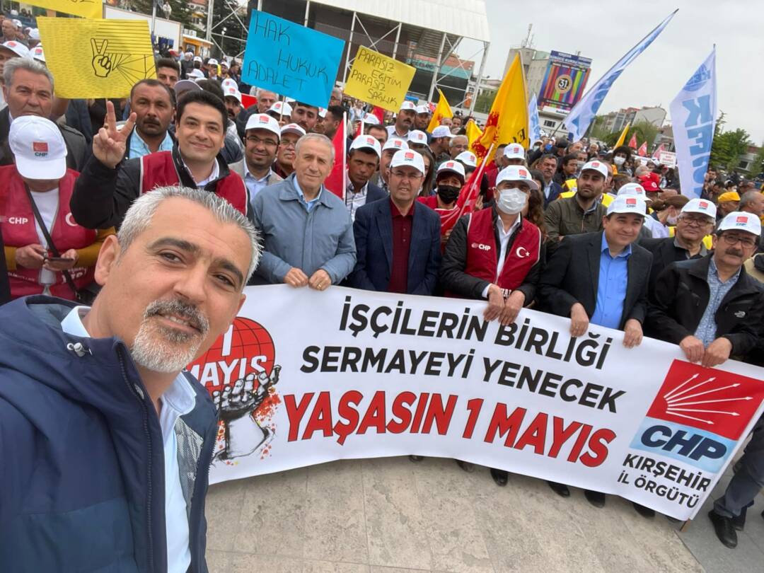 Kırşehir’de yapılan 1 Mayıs İşçi Bayramı Mitingi