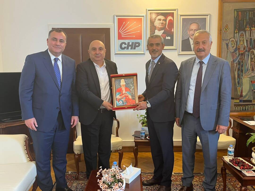 Çankaya Belediye Başkanımız Alper Taşdelen ile Birlikte CHP Grup Başkanvekilimiz Sayın Engin Özkoç’u ziyaret