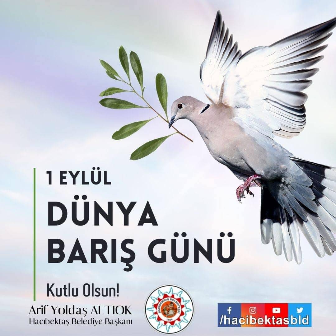 1 Eylül Dünya Barış Günü Kutlu Olsun