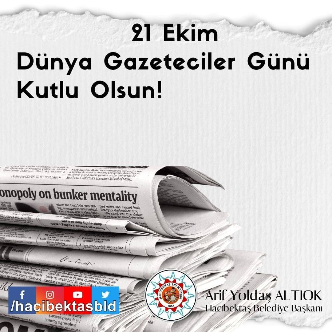 21 Ekim Dünya Gazeteciler  Günü Kutlu Olsun