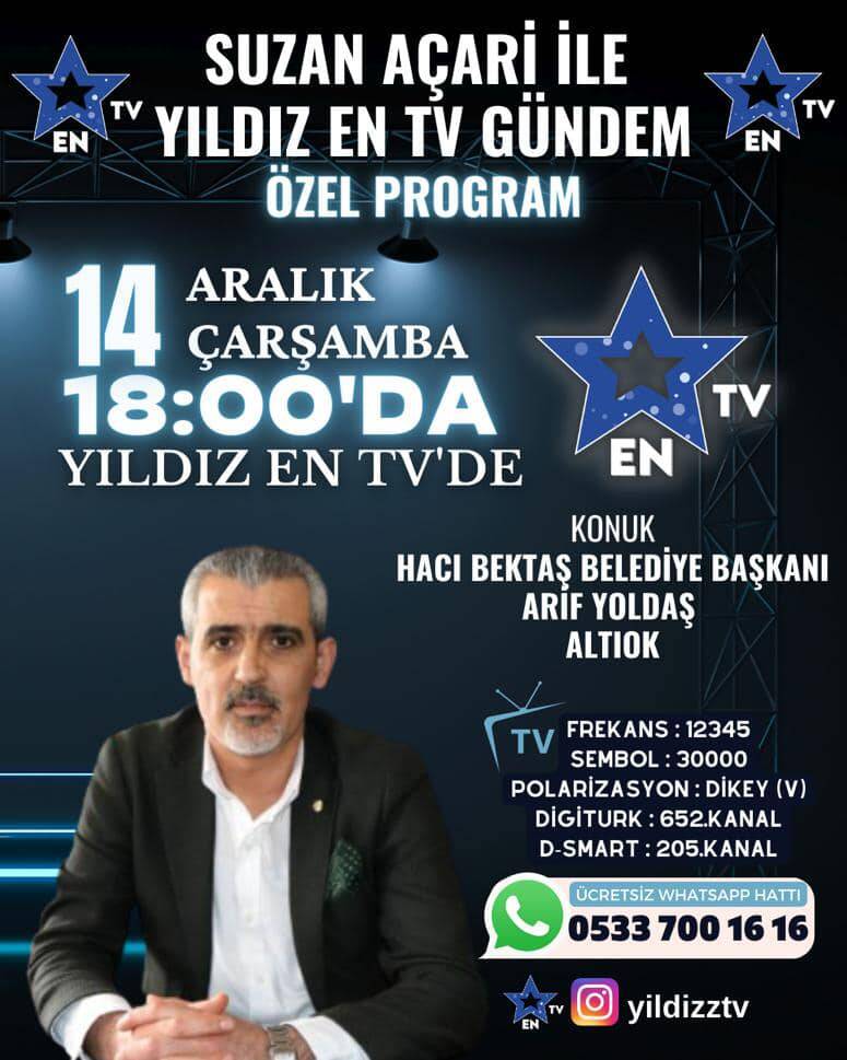 Yıldız En Tv Suzan Açari ile Gündem Özel Programını İzlemeniz Dileğiyle