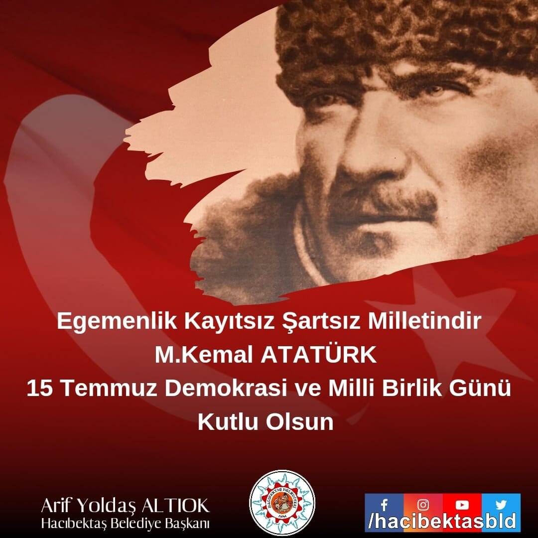 15 Temmuz Demokrasi ve Milli Birlik Günü Kutlu Olsun