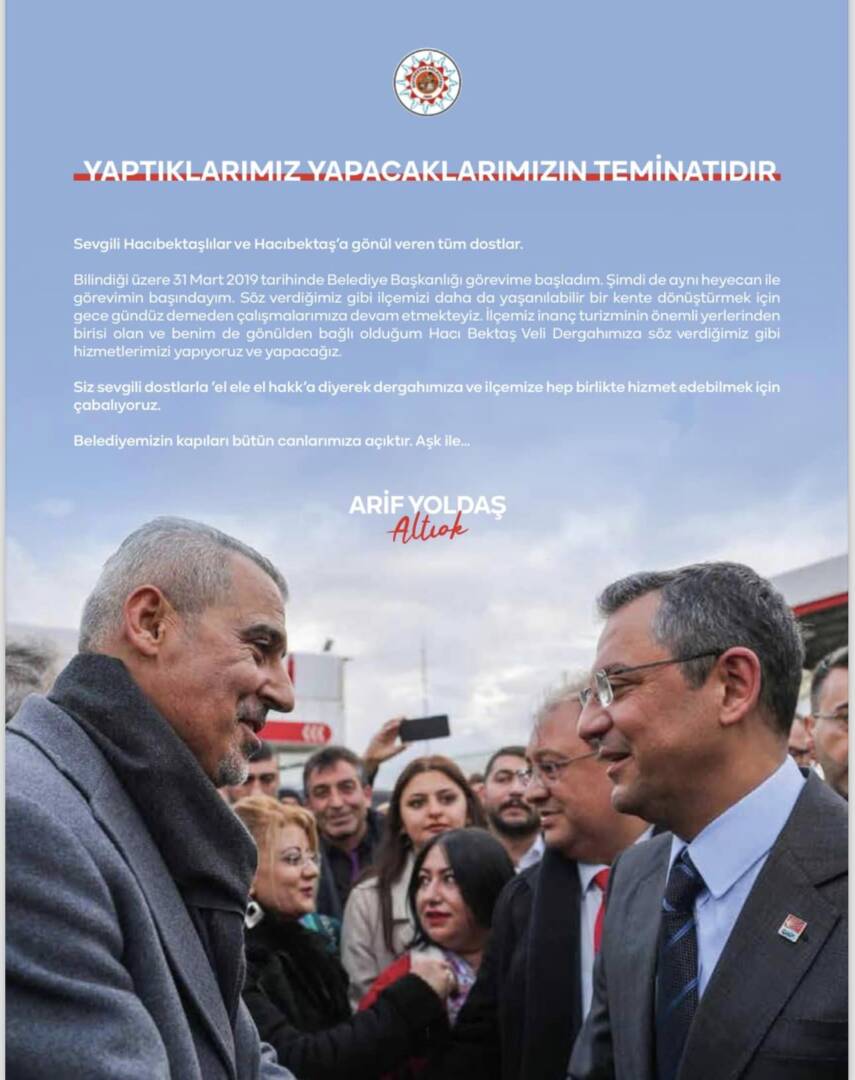 Yaptıklarımız Yapacaklarımızın Teminatıdır.