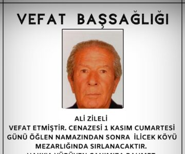 Ali Zileli Vefat ve Başsağlığı