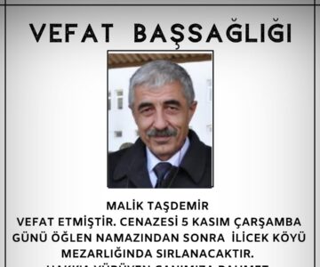 Malik Taşdemir Vefat ve BAŞSAĞLIĞI