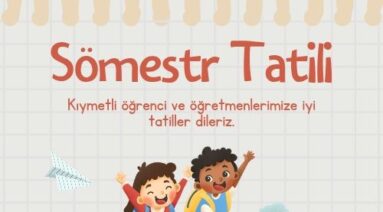 İyi Tatiller Dileriz.