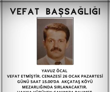 Yavuz Öcal Vefat ve Başsağlığı