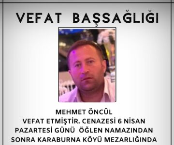 Mehmet Öncül Vefat ve Başsağlığı