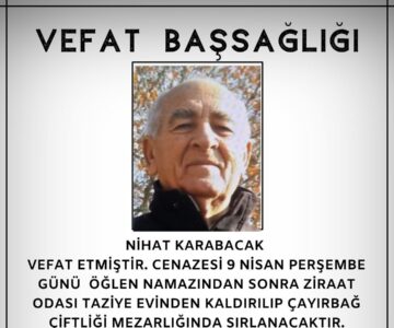 Nihat Karabacak Vefat ve Başsağlığı