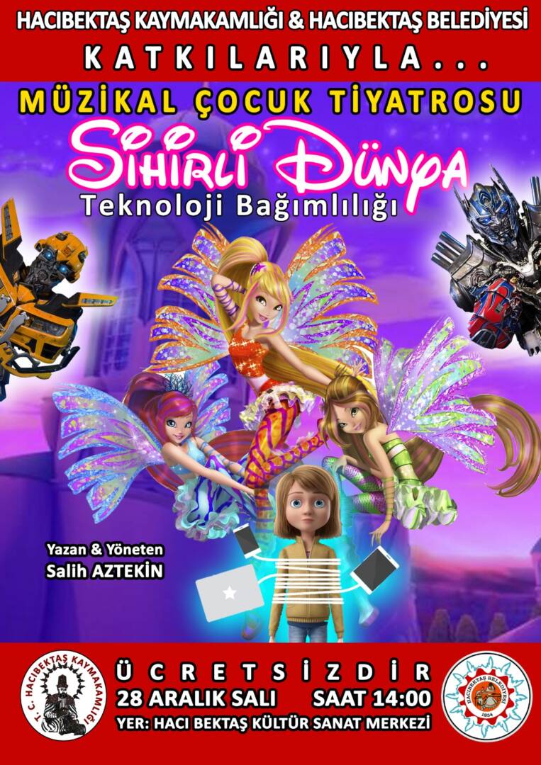 MÜZİKAL ÇOCUK TİYATROSU 28 ARALIKTA HACIBEKTAŞ’TA