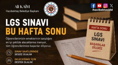 LGS Sınavına Girecek Öğrencilerimize Başarılar Dileriz