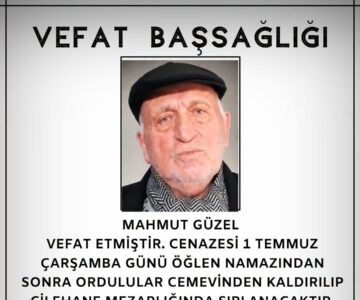 Mahmut GÜZEL Vefat ve Başsağlığı