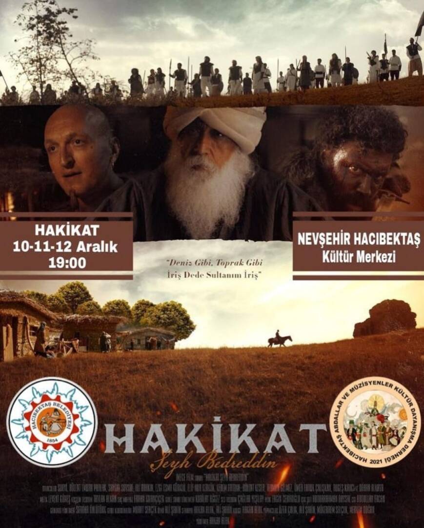 HAKİKAT 10-11-12 ARALIK SAAT 19:00’DA HACİBEKTAS’TA