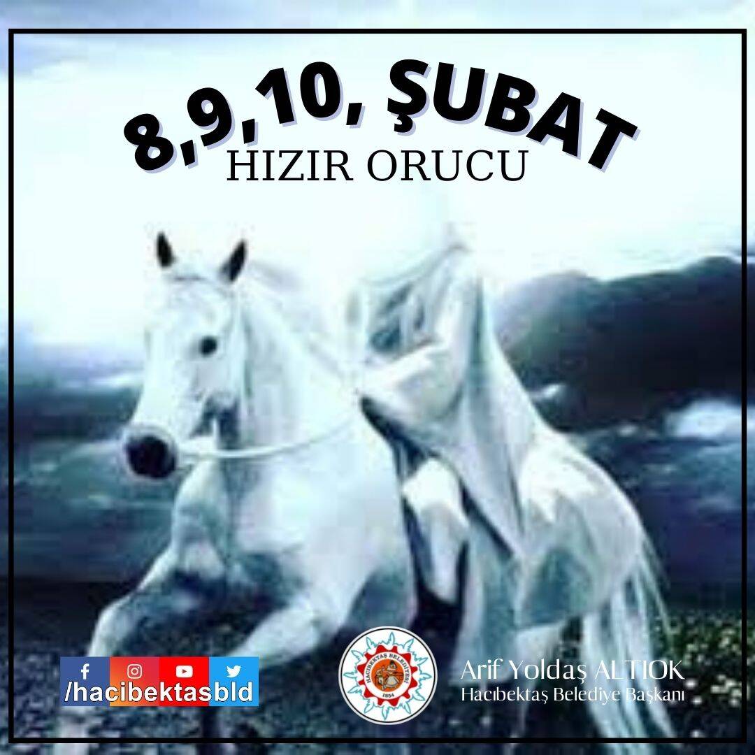 8,9,10 ŞUBAT HIZIR ORUCU