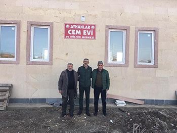 Ayhanlar köyünde yapılmakta olan CEMEVİ’Nİ ziyaret.