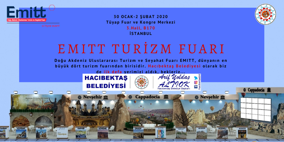 30 Ocak 2 Şubat EMİTT Fuarındayız.