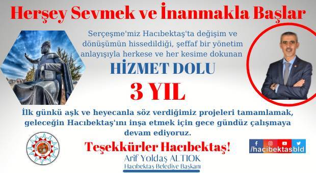 Teşekkürler Hacıbektaşım!