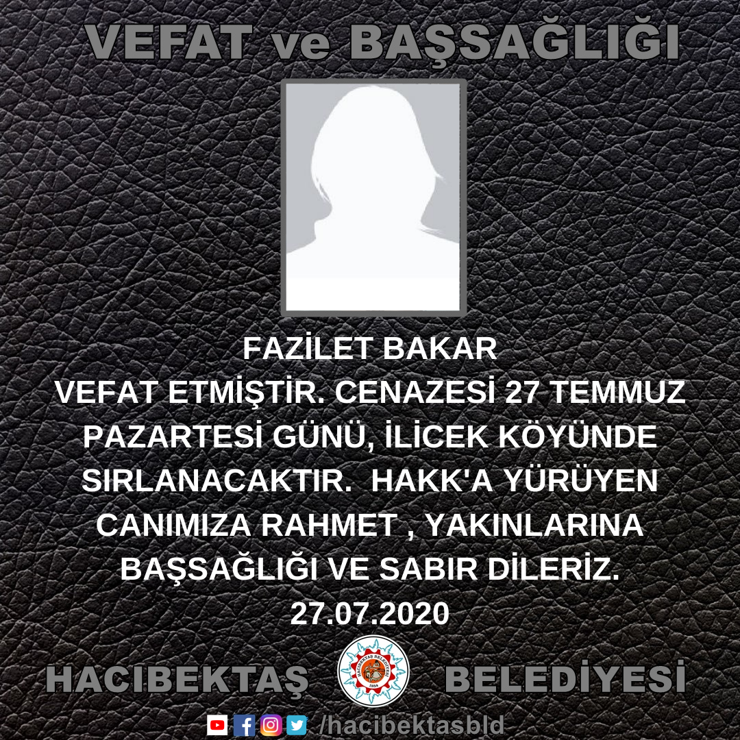VEFAT ve BAŞSAĞLIĞI