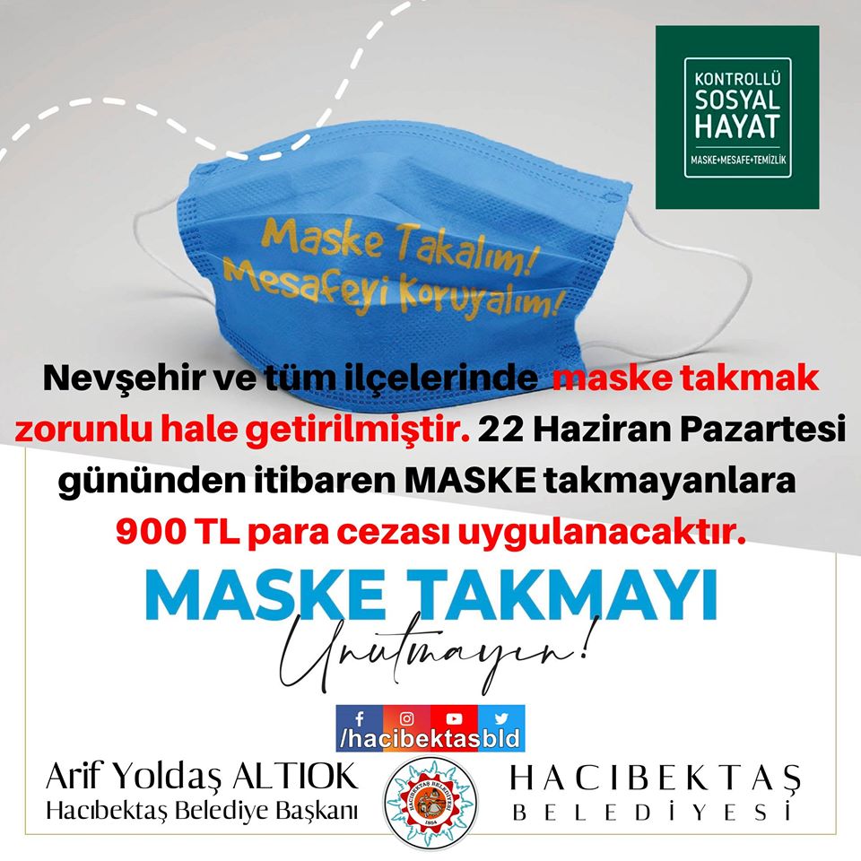 Maske Takma Zorunluluğu.