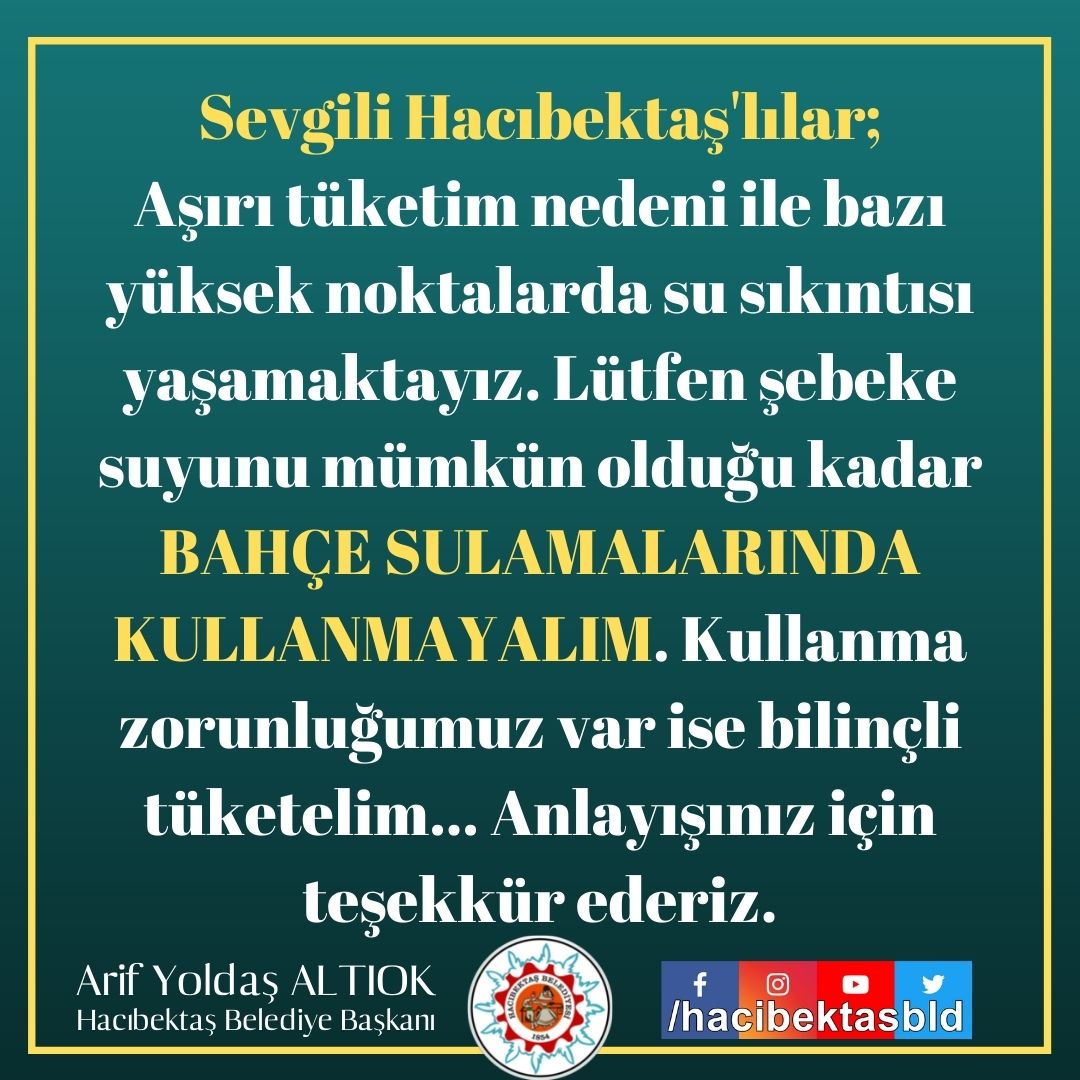 Sevgili Hacıbektaş’lılar