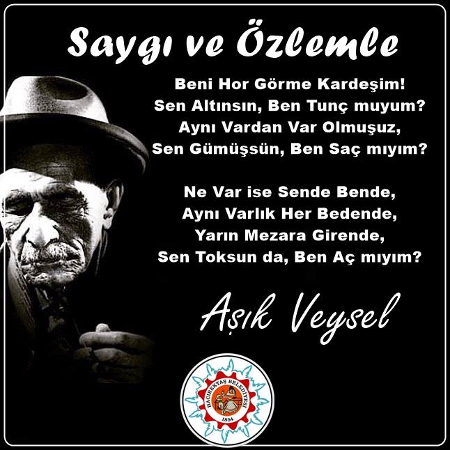 Aşık Veysel’i Saygı ve Özlemle Anıyoruz.