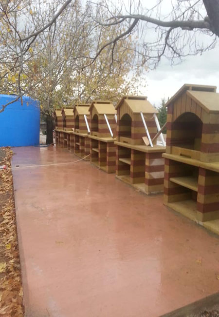 Çilehaneye 6 Adet Barbekü Yapıldı.