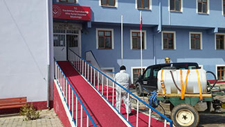 Dezenfektan Çalışmalarına Devam Ediyoruz.