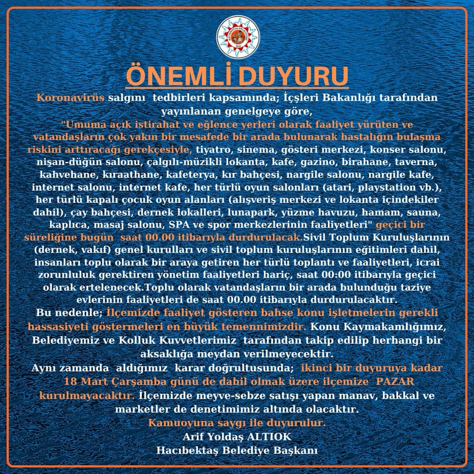 ÖNEMLİ DUYURU!!