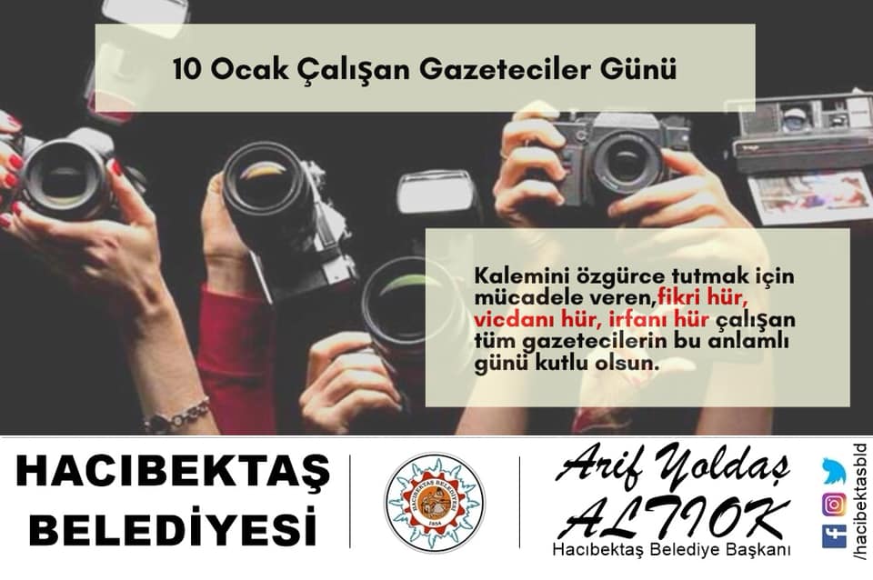 10 Ocak Çalışan Gazeteciler Günü.