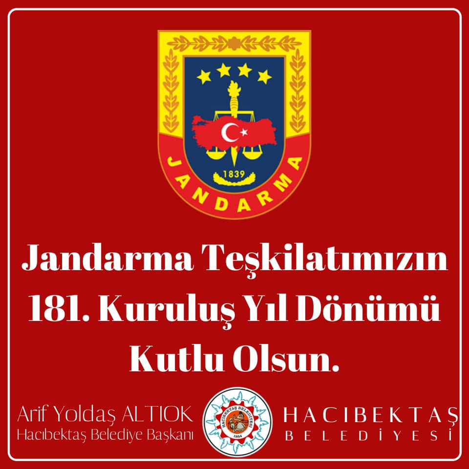Jandarma Teşkilatımızın 181. Kuruluş Yıl Dönümü.