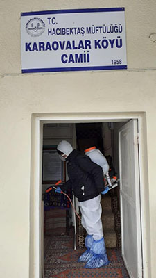 Köylerimizde dezenfekte çalışmalarımız devam etmekte.