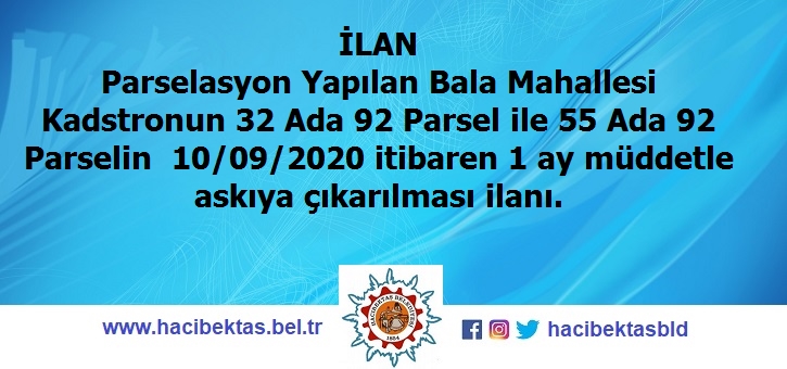 Parselasyon İlanı.