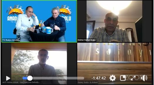 Başkanımız Arif Yoldaş ALTIOK, Anadolu Tv Canlı Yayın Konuğu…