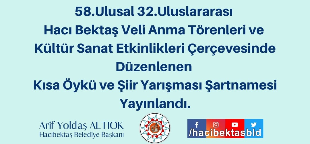 Kısa Öykü ve Şiir Yarışması Şartnamesi Yayınlandı.