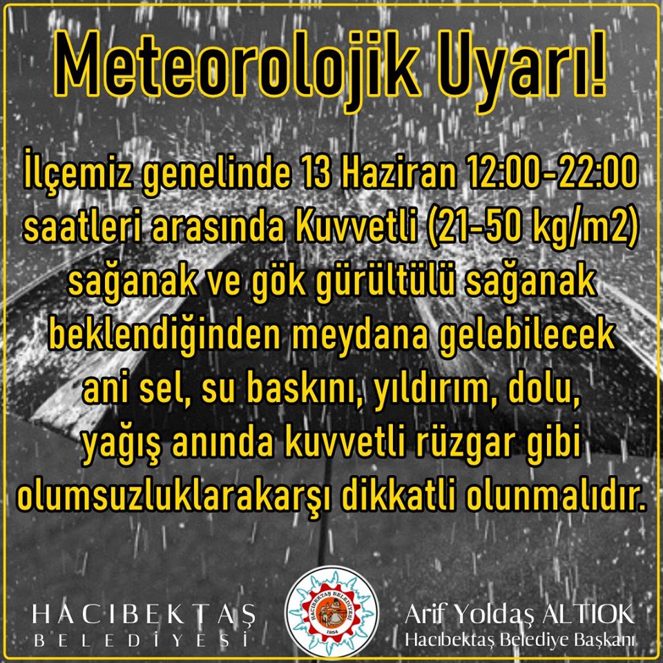 Meteorolojik Uyarı!