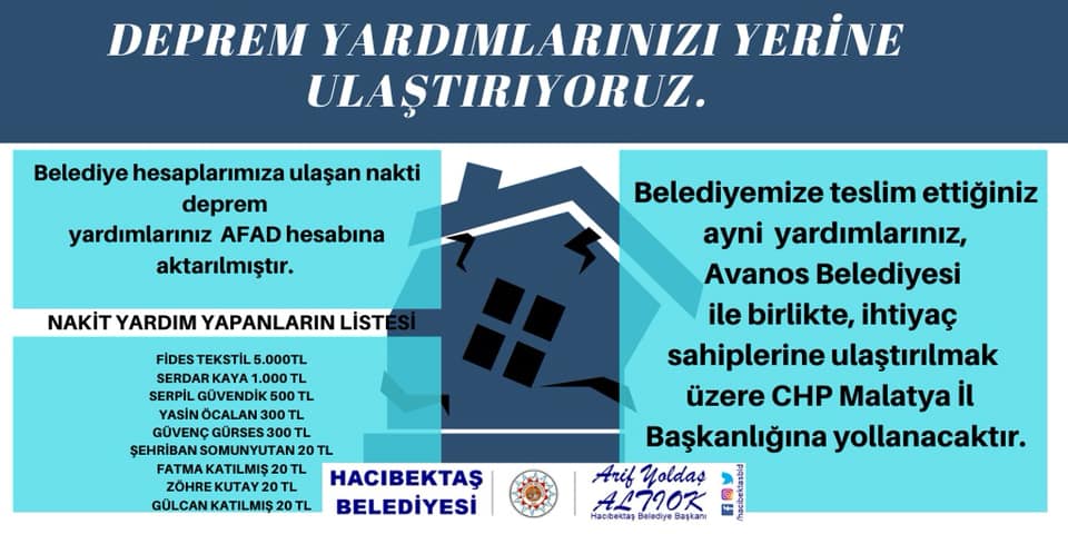 Yardımlarınız Yerine Ulaşıyor.